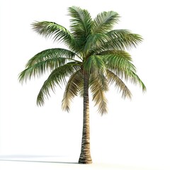 Photo of Palm tree Isolated on white background