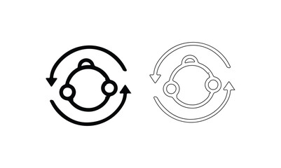 Set of  Circular Process with Connected Nodes