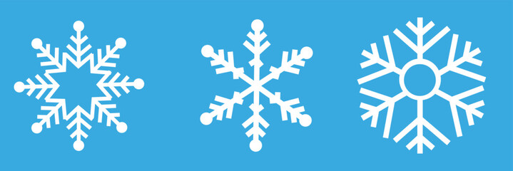 Snowflake christmas icon. Vector illustration. EPS 10