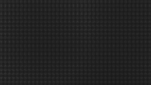 Dark Gray Hexagonal Grid Pattern Seamless Geometric Background with Subtle Light Effects