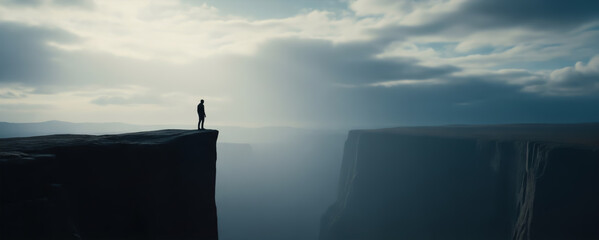 Standing at the Brink – Symbol of Challenge and Fear