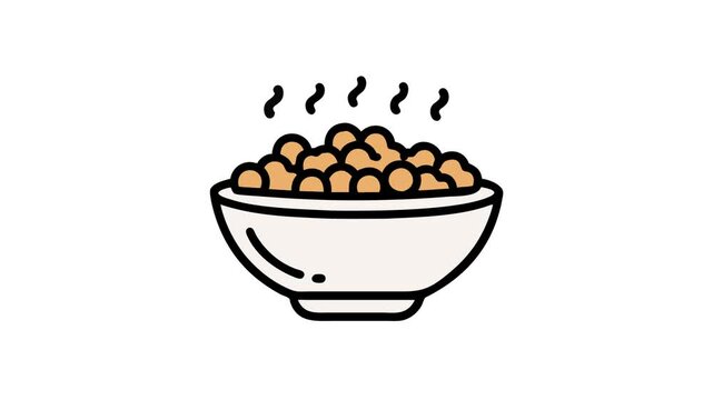  Roasted Chickpeas in a Bowl