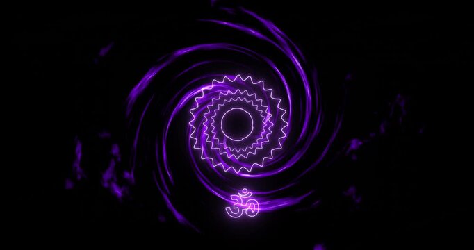 Meditation chakra healing  animation Crown Chakra Sahasrara