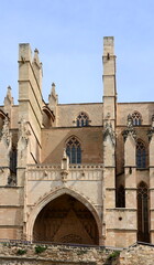 Historical Cathedral in the Old Town of Palma, the Capital of Mallorca