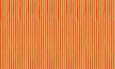 Obraz premium Vertical slatted wood panels in orange and beige tones, set against a soft gradient background, create a warm, modern feel. Suitable for interior wall decoration, wallpaper, furniture, room dividers.