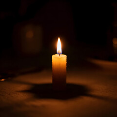 candles in the dark 