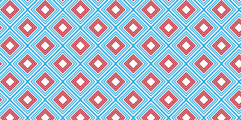 seamless chevron pattern with red stripes textile ornament decoration square overlapping line paper fabric design.