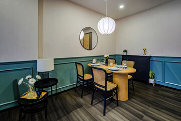 a gallery of sample dining room decoration in vintage urban style