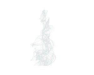 Light white smoke swirl isolated on a transparent background, perfect for abstract air, vapor, or mist effects. Gentle flowing motion and soft airy design. Minimalist smoke art texture.