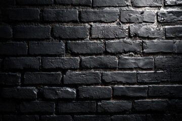 Black brick wall background