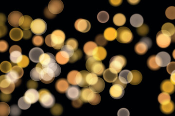 Obraz premium Abstract color shining bokeh isolated on transparent background. Lights and sparks glitter glowing effect. Lens flare Christmas or New Year holiday card.