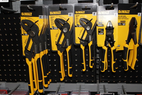 DEWALT Pliers closeup packages shelf