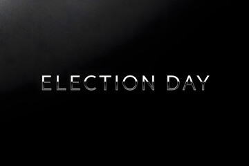 Fototapeta premium Election Day Minimalist Dark Background