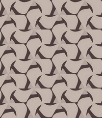 Seamless abstract geometric pattern for fabric print, textile decor, or vintage wallpaper design