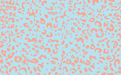 Abstract modern leopard seamless pattern. Animals fashion trendy background. Color decorative vector illustration for print, fabric, textile. Modern ornament of stylized skin.