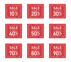 discount labels set, sale tag, offer price