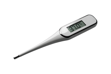 Forehead thermometer isolated on transparent background