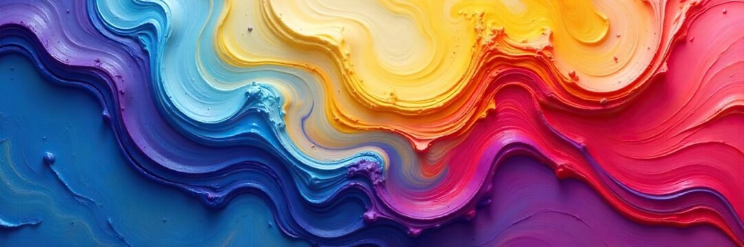 Mesmerizing Acrylic Paint Swirls A Vibrant Color Blend Perfect for Art, Design, and Creativity Projects - Powered by Adobe