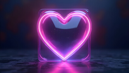 Neon Heart Online Tile