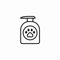 pet shampoo dispenser icon sign vector