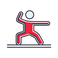 Fitness Stretching Exercise Icon