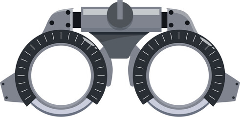 Medical phoropter measuring eyesight, helping ophthalmologists provide accurate prescriptions