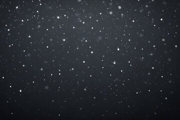 Obraz premium Heavy snowfall in dark winter night atmosphere