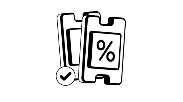 Promo code and offer tag Animation MP4 File
