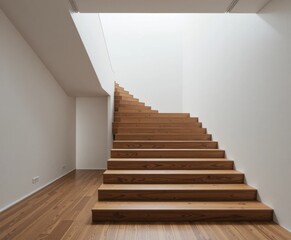 Naklejka premium Minimalist Modern Staircase Interior