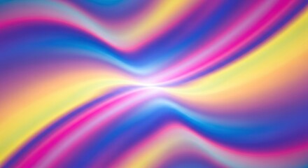 Vibrant holographic gradient swirls abstract background with smooth color transitions and light effects