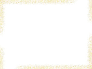 Rectangle Gold Glitter Frame PNG Shape on Transparent Background