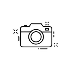 camera icon Simple outline illustration