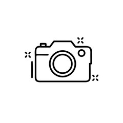camera icon Simple outline illustration