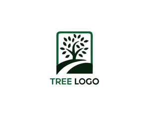 Eco Tree Leaf Logo design Template, Plant, nature and ecology symbol, vector Illustration