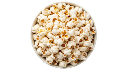 Illustration of bowl of popcorn isolated on transparent background