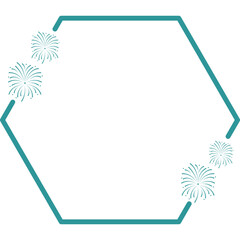 Obraz premium New Year Frame with Firework 