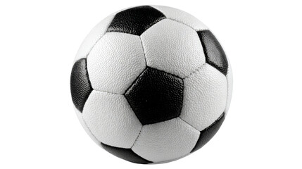 Fototapeta premium Classic Black and White Soccer Ball on a Clean Background