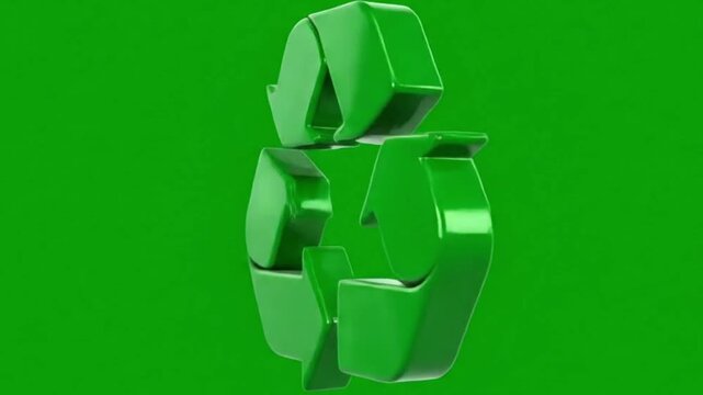Green Recycling Symbol Eco-Friendly Arrow Cycle for Sustainable Environment