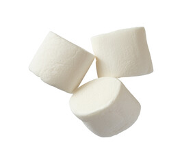 tasty white marshmallows isolated
