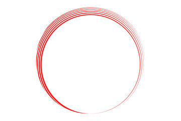 Red circle mark - Handwritten, red circle image, Vector, image for exam, highlighting etc
