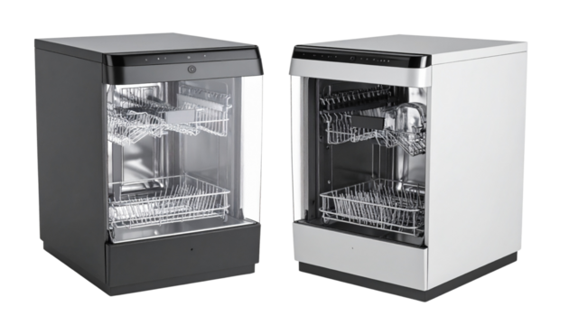 Countertop Smart Dishwasher Unit — isolated on transparent background