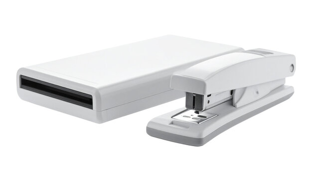  Compact Smart Paper Scanner with Auto Feed System isolated on transparent background