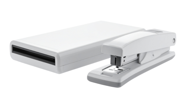  Compact Smart Paper Scanner with Auto Feed System isolated on transparent background - Powered by Adobe