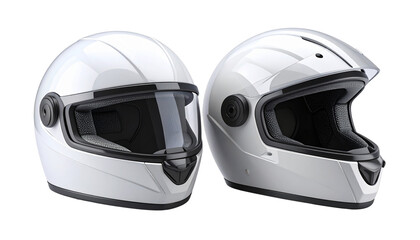 Smart Foldable Safety Helmet with LED Display — isolated on transparent background
