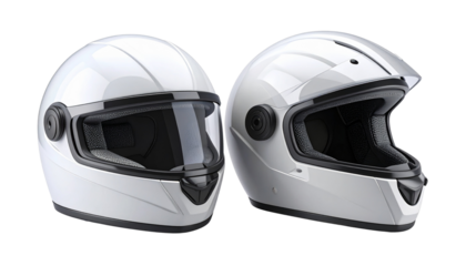 Smart Foldable Safety Helmet with LED Display — isolated on transparent background