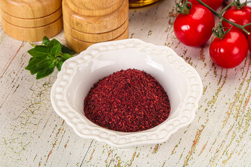 Natural organic Sumah powder for culinary