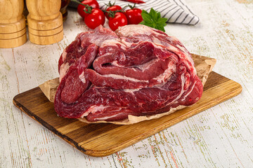 Raw beef meat for cooking