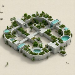 Green oasis desert environmental sustainability successful eco project