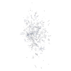 Naklejka premium Glass debris isolated transparent background 3d rendering PNG 