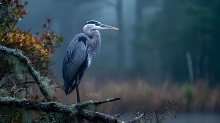 Fototapeta premium Isolated Great Blue Heron